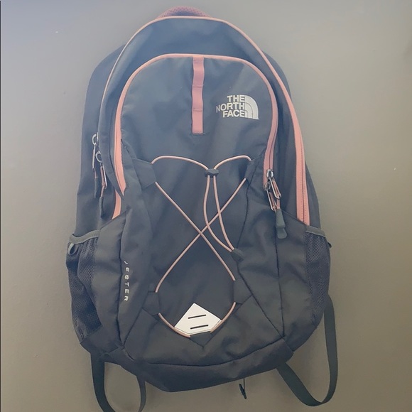 The North Face Handbags - Grey and pink Northface back pack